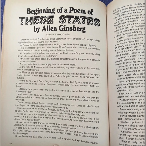 EVERGREEN REVIEW #49 - October 1967 - PETER MAX, ALLEN GINSBERG, MICHAEL McCLURE - Picture 3 of 4